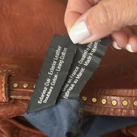 Jerome Dreyfuss Cognac Leather Satchel - Picture 16 of 16